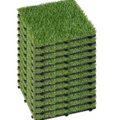 Konstgräsmatta, Hållbart Material, Mångsidig Användning,12 bitar ++ billigt