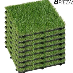 Konstgräsmatta, Hållbart Material, Mångsidig Användning,8 bitar + billig