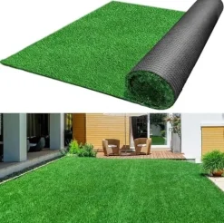 Konstgräsmatta 0.5x2m – Syntetiskt Gräs för Inomhus & Utomhus, Trädgård & Balkong