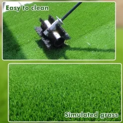 Konstgräsmatta 0.5x2m – Syntetiskt Gräs för Inomhus & Utomhus, Trädgård & Balkong