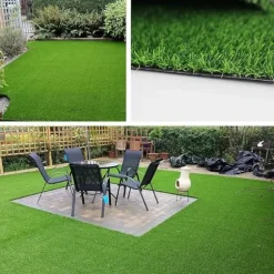 Konstgräsmatta 0.5x2m – Syntetiskt Gräs för Inomhus & Utomhus, Trädgård & Balkong