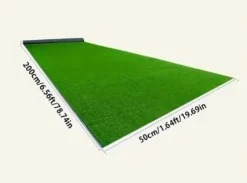 Konstgräsmatta 0.5x2m – Syntetiskt Gräs för Inomhus & Utomhus, Trädgård & Balkong