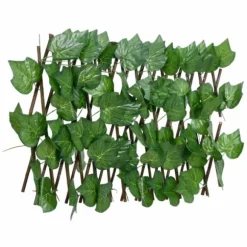 Konstväxt druvblad spaljé expanderbar grön 180x20 cm