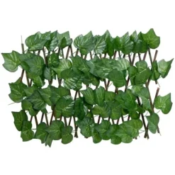 Konstväxt druvblad spaljé expanderbar grön 180x20 cm