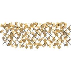 Konstväxt lönnlöv expanderbar spaljé 5 st | Färg: Orange | Storlek: 180x60 cm