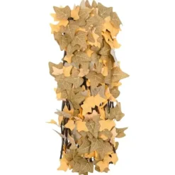 Konstväxt lönnlöv expanderbar spaljé 5 st | Färg: Orange | Storlek: 180x60 cm