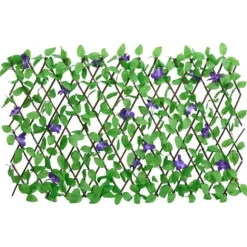 Konstväxt murgröna spaljé 5 st - Expanderbar väggdekoration | Färg: Grön | Storlek: 180x70 cm