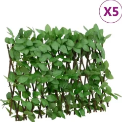 Konstväxt murgröna spaljé expanderbar 5 st grön 180x30 cm