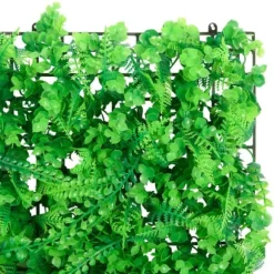 Konstväxt ormbunke växtvägg 6 st - Insynsskydd för trädgård | Färg: Grön | Storlek: 40x60 cm