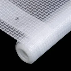 Kraftig Leno Presenning 260 g/m² - Skydd för växthus, möbler & mer | Färg: Vit | Storlek: 1,5x10 m