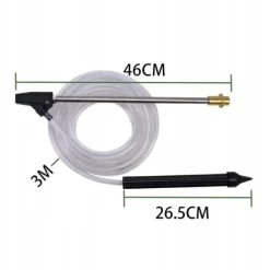 Kärcher K2-K7 mässingsanslutning sandblästringskit keramiskt munstycke 3m slanglans 460mm