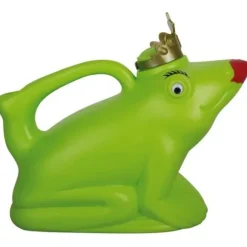 Krönad groda vattenkanna - ESSCHERT DESIGN - Groda - Plast - Grön - Bredd 21 cm - Storlek 24,5 cm