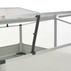 Krukor & odlingslådor - Living Växthus brun 100x100x85 cm galvaniserat stål