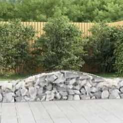 Krukor & odlingslådor - Living Gabioner bågformade 3 st 400x50x40/60 cm galvaniserat järn