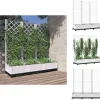 Krukor & odlingslådor - Living Odlingslåda med spaljé vit 120x40x121,5 cm PP