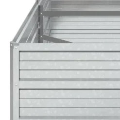 Krukor & odlingslådor - Living Odlingslåda upphöjd galvaniserat stål 160x80x45 cm silver