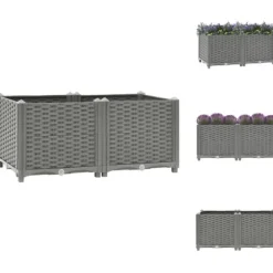 Krukor & odlingslådor - Living Upphöjd odlingslåda 80x40x38 cm polypropen