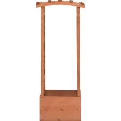 Krukor & odlingslådor - Living Odlingslåda med spaljébåge 49x39x117 cm granträ