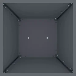 Kubiskt växtställ i antracit - Modern växtdisplay för inomhus & utomhus | Färg: Antracit | Storlek: 35x35x73 cm