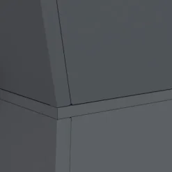 Kubiskt växtställ i antracit - Modern växtdisplay för inomhus & utomhus | Färg: Antracit | Storlek: 35x35x73 cm