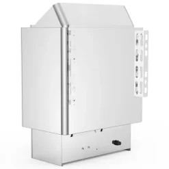 9KW Bastuvärmare 380V-415V Våt&Torr Elektrisk med inbyggd kontrollenhet i rostfritt stål.