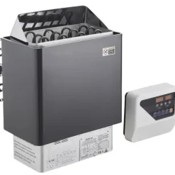 6KW Elektrisk Bastuvärmare, Spis med Digital Kontroller, för 5-9 m³ Hem Spa