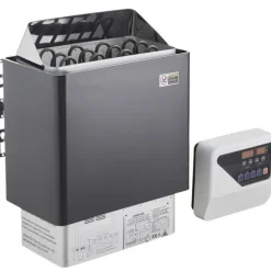 6KW Elektrisk Bastuvärmare, Spis med Digital Kontroller, för 5-9 m³ Hem Spa