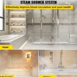 9KW ånggenerator för SPA-rum, digital display, 35℃-55℃, bastu, hem & kommersiell ånggeneratorsats.