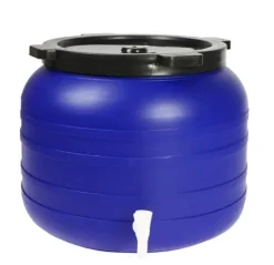 100L RUND PLASTTUNA MED KRAN - SU-B-100L+KR