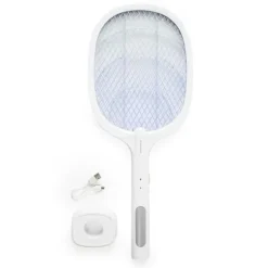 Laddad 2 i 1 Anti-insekt racket med UV-ljus Elecfly InnovaGoods LASER SKADDJUR FÖR TRÄDGÅRDEN