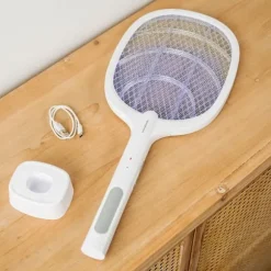 Laddad 2 i 1 Anti-insekt racket med UV-ljus Elecfly InnovaGoods LASER SKADDJUR FÖR TRÄDGÅRDEN