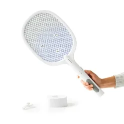 Laddad 2 i 1 Anti-insekt racket med UV-ljus Elecfly InnovaGoods LASER SKADDJUR FÖR TRÄDGÅRDEN