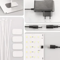 LED Odlingsljus med EU-Adapter