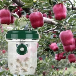 LED Solar Flugfälla Insektsfälla Drosophila Fruktfluga Geting Insektsmedel Trädgårdsparksensorverktyg