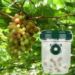 LED Solar Flugfälla Insektsfälla Drosophila Fruktfluga Geting Insektsmedel Trädgårdsparksensorverktyg