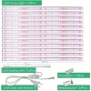 LED Växtbelysning, Full Spektrum, Hållbar Aluminiumkonstruktion,12st Set 105cm