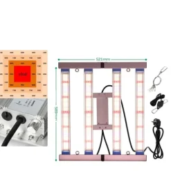 LED Växtbelysningspanel, Dimbara Ljusstyrka, Hög PPFD Prestanda,240W