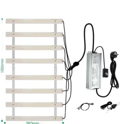 LED Växtlampa, Dimbar Fullspektrum, Hög LED-Mängd,200W