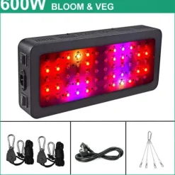 LED Växtlampa, Fullspektrum, Inomhusodlingslampa, 600W B