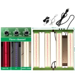 LED Växtlampa, Fullspektrum, Dimmbar Design,Tre Kanal