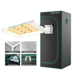 LED Växtlampa, 100W Fullspektrum, Tyst Drift,TS600 - 60x60tält, TS 600