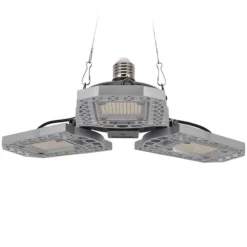 LED-odlingsljus för inomhusväxter - 297 LED-lampor, vikbar design med tre blad - Idealisk för växthus och suckulenter - 100-277V