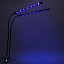 LED-växtlampa 40 dioder TIMER 15 W för hemmaodling utan nätadapter