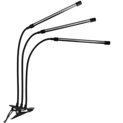 LED-växtlampa 60 dioder TIMER 24 W för hemmaodling utan nätadapter