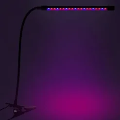 LED-växtlampa 20 dioder TIMER 9 W för hemmaodling utan nätadapter