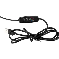 LED-växtlampa 20 dioder TIMER 9 W för hemmaodling utan nätadapter