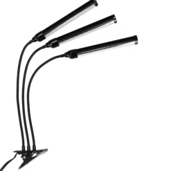 LED-växtlampa 72 dioder TIMER 25W hemmaodling med nätadapter