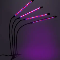 LED-växtlampa 80 dioder TIMER 25 W hemmaodling utan nätadapter