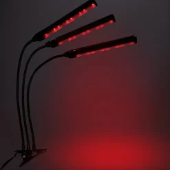 LED-växtlampa 72 dioder TIMER 25 W hemmaodling utan nätadapter