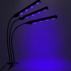 LED-växtlampa 72 dioder TIMER 25 W hemmaodling utan nätadapter